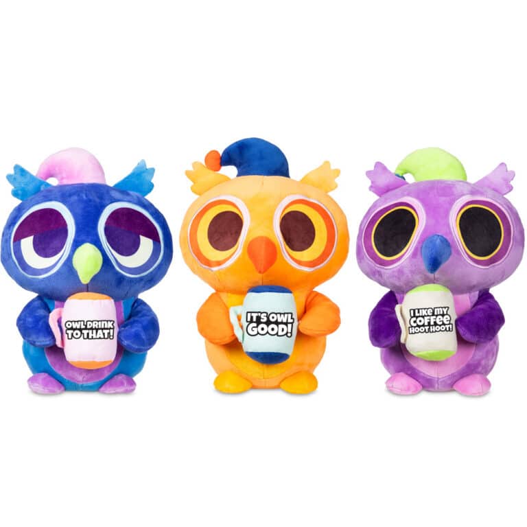 Sleepy owl plush assortment